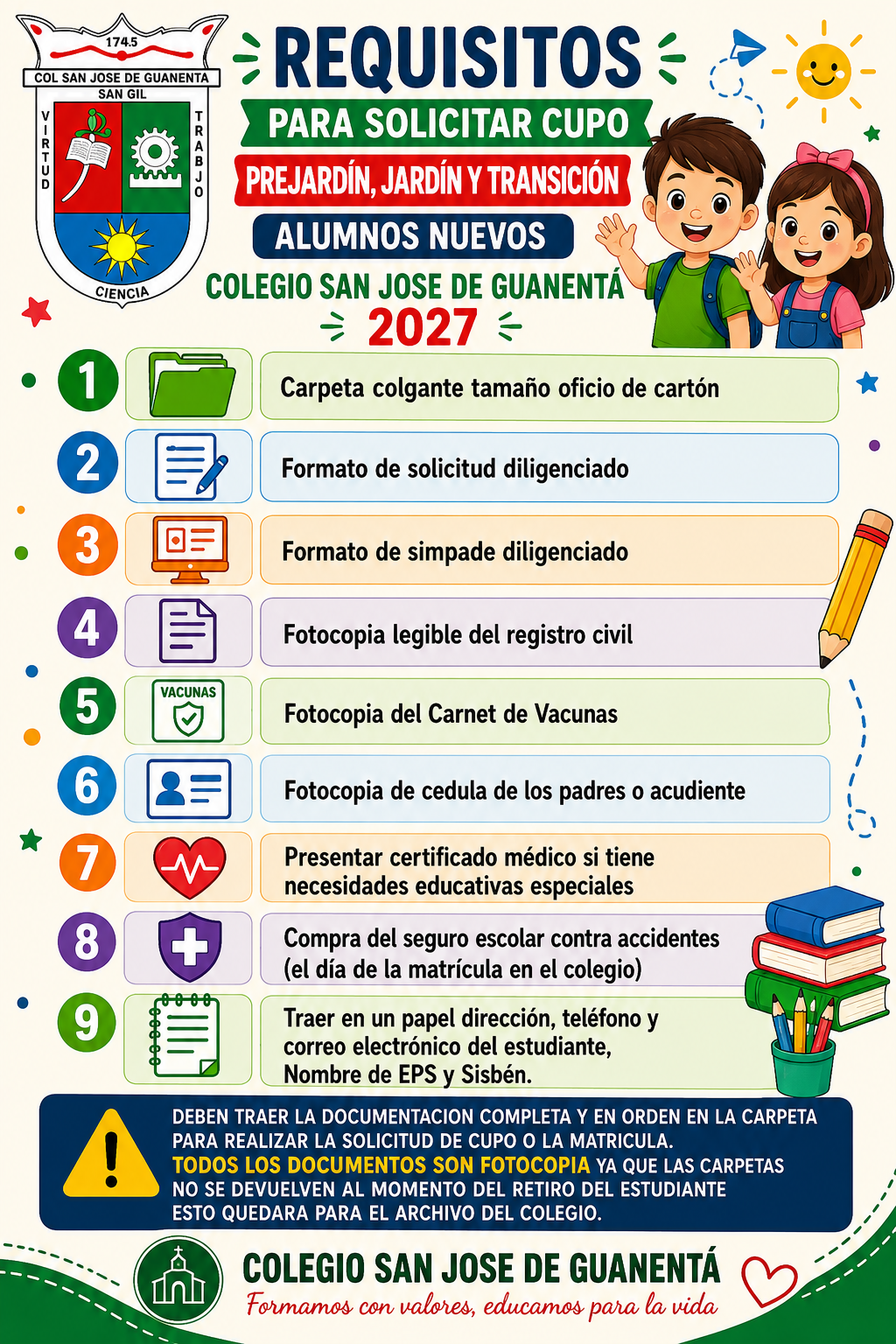 Información de Matrícula para Preescolar